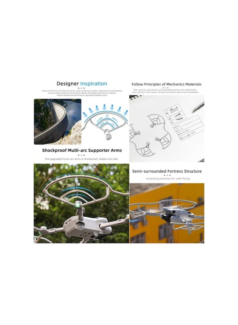 BRDRC for MINI 4PRO blade protective cover drone anti-collision ring blade cover protective ring accessories - Image 2